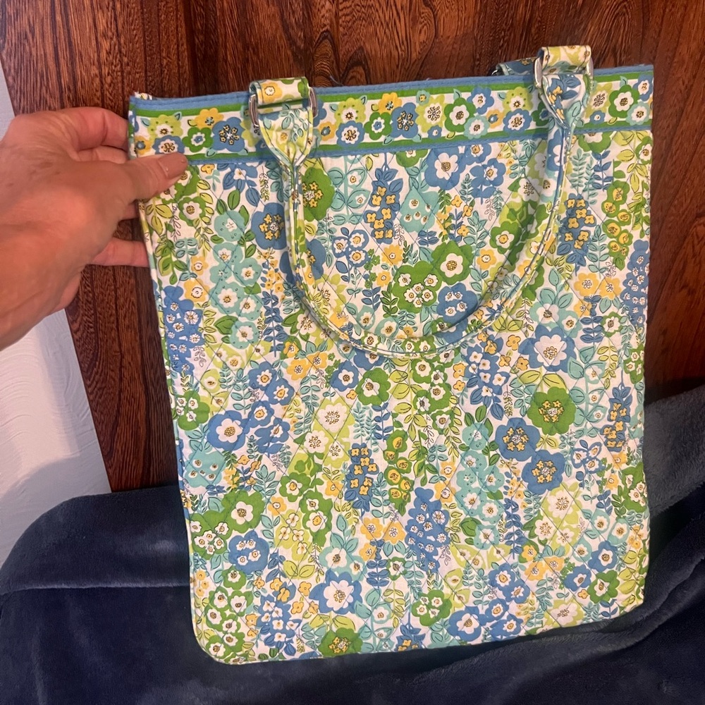 Vera Bradley English Meadow Slim Tote/Bag, excellent condition